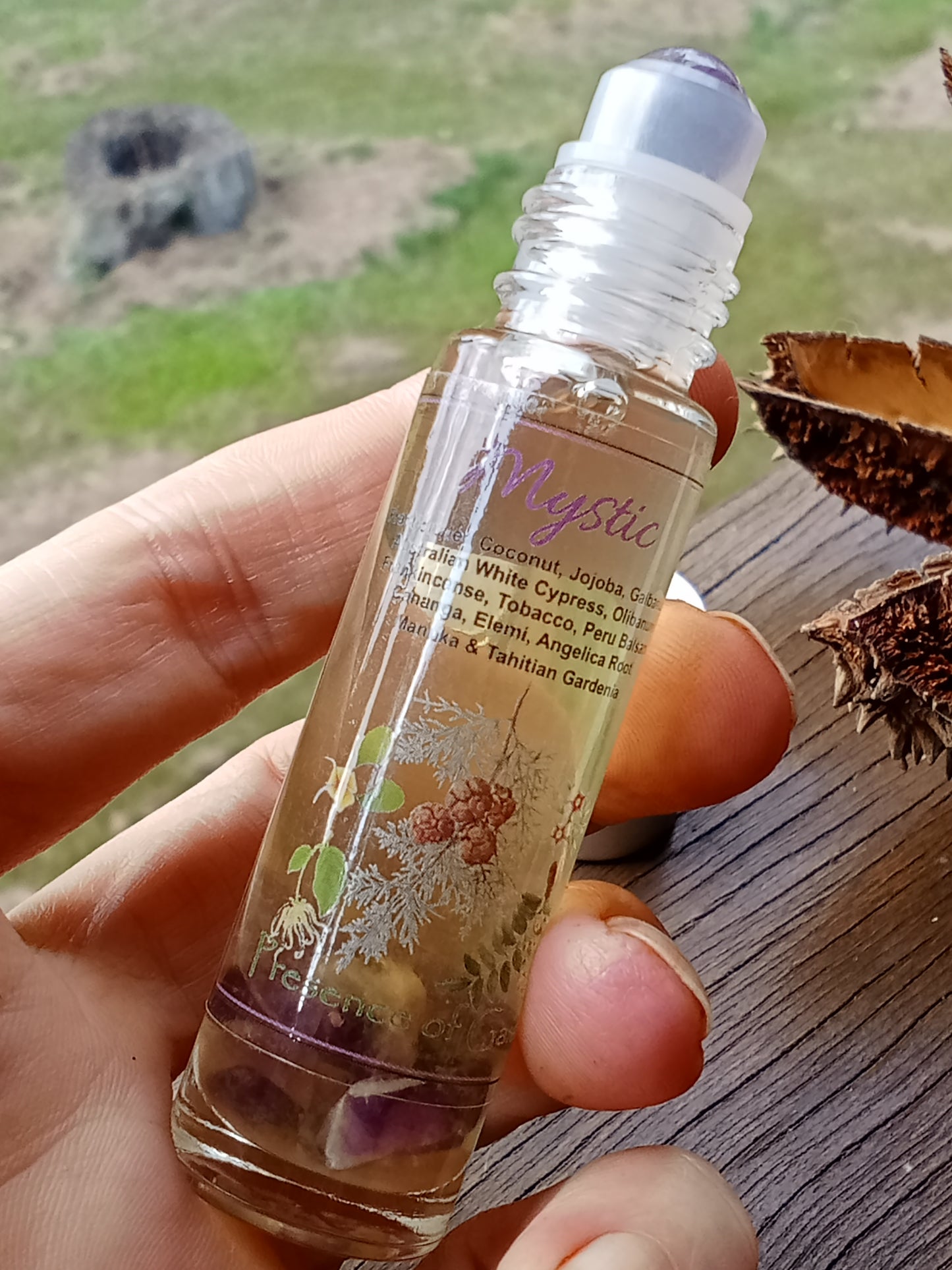 "Mystic" Sacred Resin & Floral Aromatherapy Anointing Oil 10ml