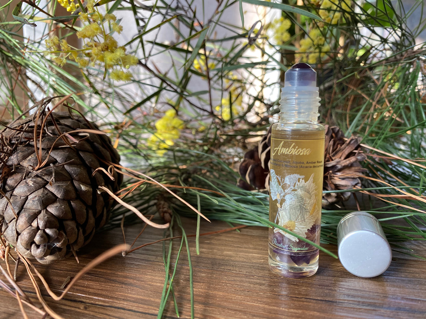 "Ambiosa" Amber & Mimosa Ritual Anointing Oil/Aromatherapy Perfume 10ml